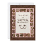 Death by Chocolate Birthday Party Invitation
