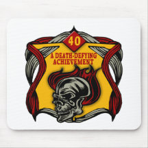 Death-Defying 40th Birthday Gifts Mouse Mat
