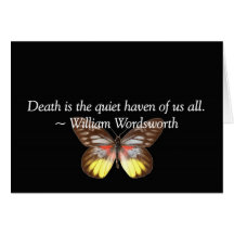 Death is a Quiet Haven Greeting Card