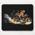 Death Metal Riders Motorcycle Fire Bike Mousepad