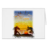 Death of Arthur and Mordred Greeting Cards