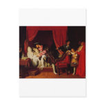 Death of Leonardo Da Vinci by Ingres circa 1818 postcards