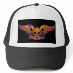 Death or Glory Purple Winged Skull Hat- Customised
