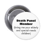 Death Panel Member Pinback Buttons