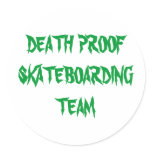 DEATH PROOF SKATEBOARDING TEAM stickers