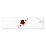death skull stars bumper sticker