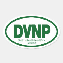 Death Valley National Park Oval Stickers