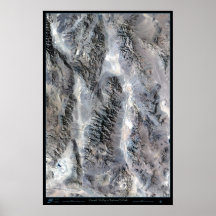 Death Valley National Park satellite poster