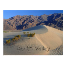 Death Valley Sand Dunes Postcard