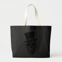 Death's-head gentlemen tote bags