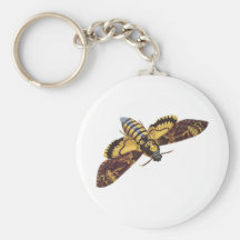 Death's Head Hawk Moth Key Chain