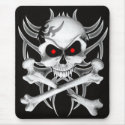 Death's Skull and Crossbones mousepads