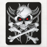 Death's Skull and Crossbones mousepads