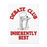 Debate Club Inherently Best postcards