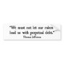 Debt Bumper Stickers