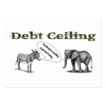 Debt Ceiling Camouflage Postcard business cards