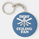 DEBT CEILING FAN Faded.png Key Chain