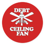 DEBT CEILING FAN stickers