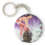 Dec 1944 Pinup Christmas keychains