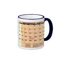 Dec 2011 Patriotic Calendar Mug Please See Notes
