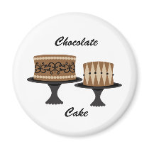 Decadent Chocolate Cakes Magnet