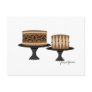 Decadent Chocolate Cakes Post Card