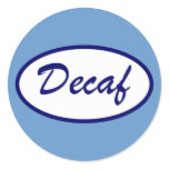 Decaf Name Patch Decaffeinated stickers