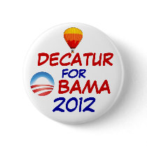 Decatur for Obama Pin