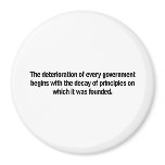 Decay of Principles magnets