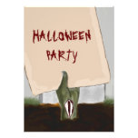 Decaying Zombie Hand Halloween Party Invitation