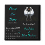 December 2009 Save the Date, Wedding Announcement magnets