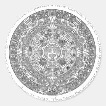 DECEMBER 21, 2012: The New Beginning commemorative Round Sticker