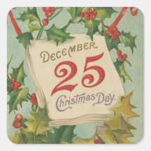 December 25th Christmas Day Sticker