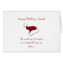 December Birthday Card