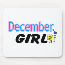 December Girl Mousepads