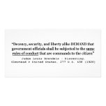 Decency Security and Liberty Judge Louis Brandeis Photo Cards