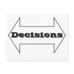 Decisions Post Card