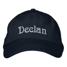 DECLAN Name Designer Cap Embroidered Hat