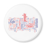 Declaration of Independance Word Cloud Fridge Magnet