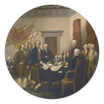 Declaration of Independence by John Trumbull Round Sticker