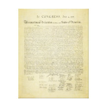 Declaration of Independence Canvas Print