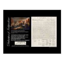 Declaration of Independence Postcard