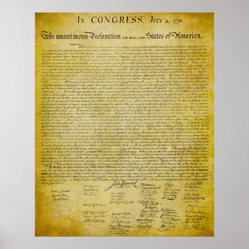 Declaration of Independence Print | Zazzle