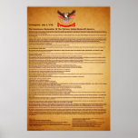 Declaration of Independence V-2-Style-1 40"X60" Print