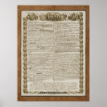 Declaration of Independence with Founding Fathers posters