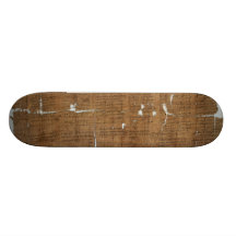 Declaration of Prices Papyrus dated 319 A.D. Skateboard Deck