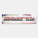 Declare our independence again bumper sticker