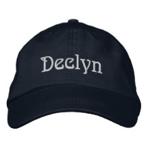 DECLYN Name Designer Cap Embroidered Hats