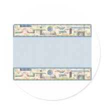 Deco Border Card Blue