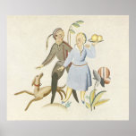 Deco Couple with Dog Print